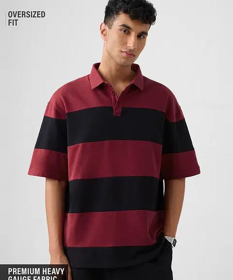 Oversized Polo Red Flame Oversized Polos