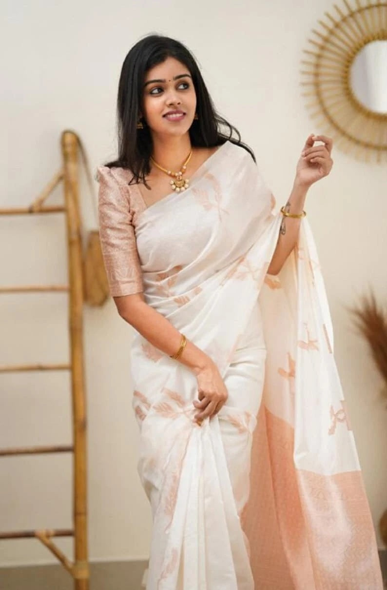 Banarasi Soft Silk Bollywood Traditional Wear Indian Saree With Blouse