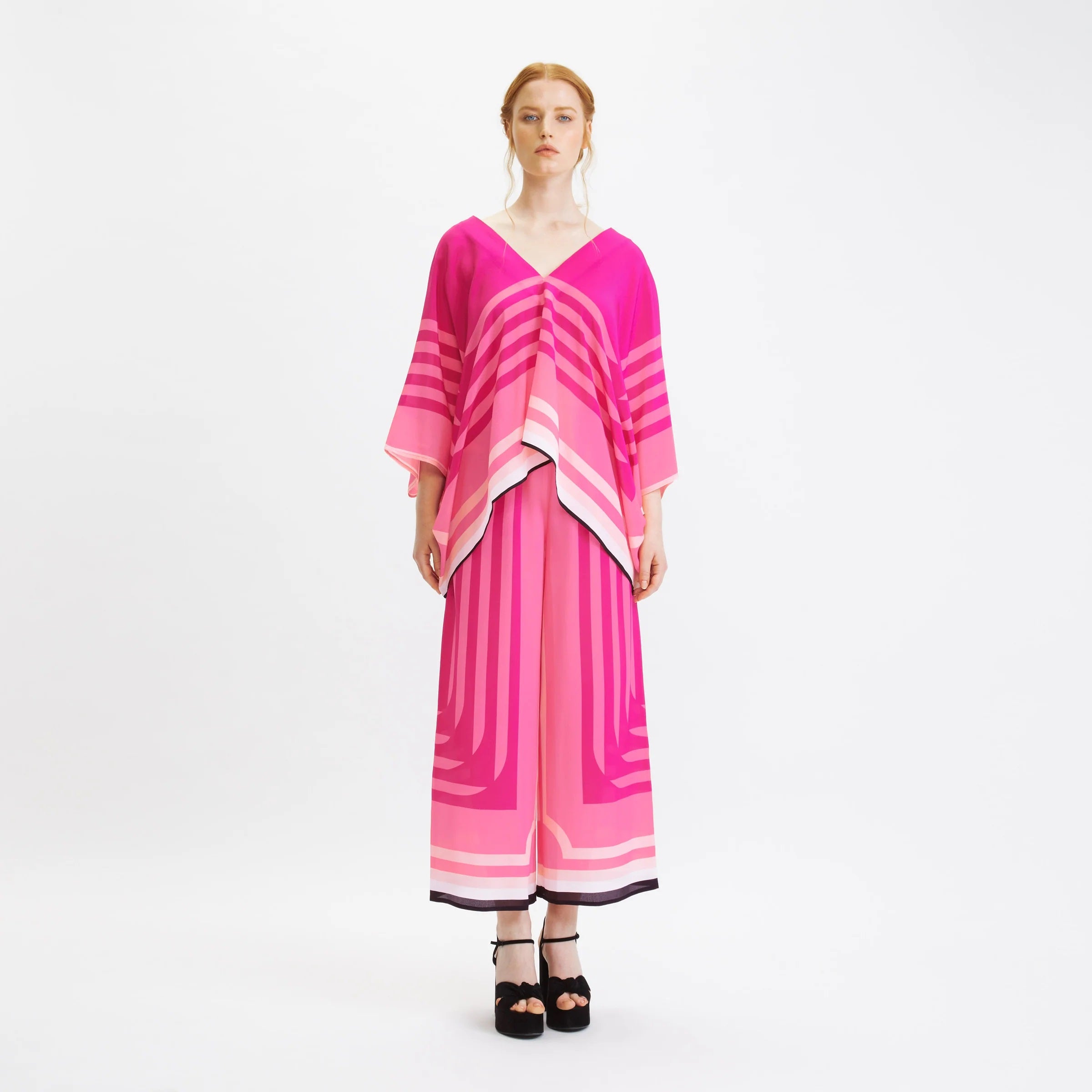 Soft Silk Crepe Co-ord Set  For Women's