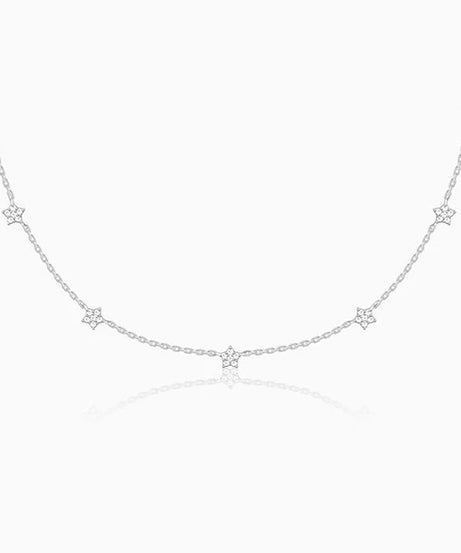 Silver Star Constellation Necklace