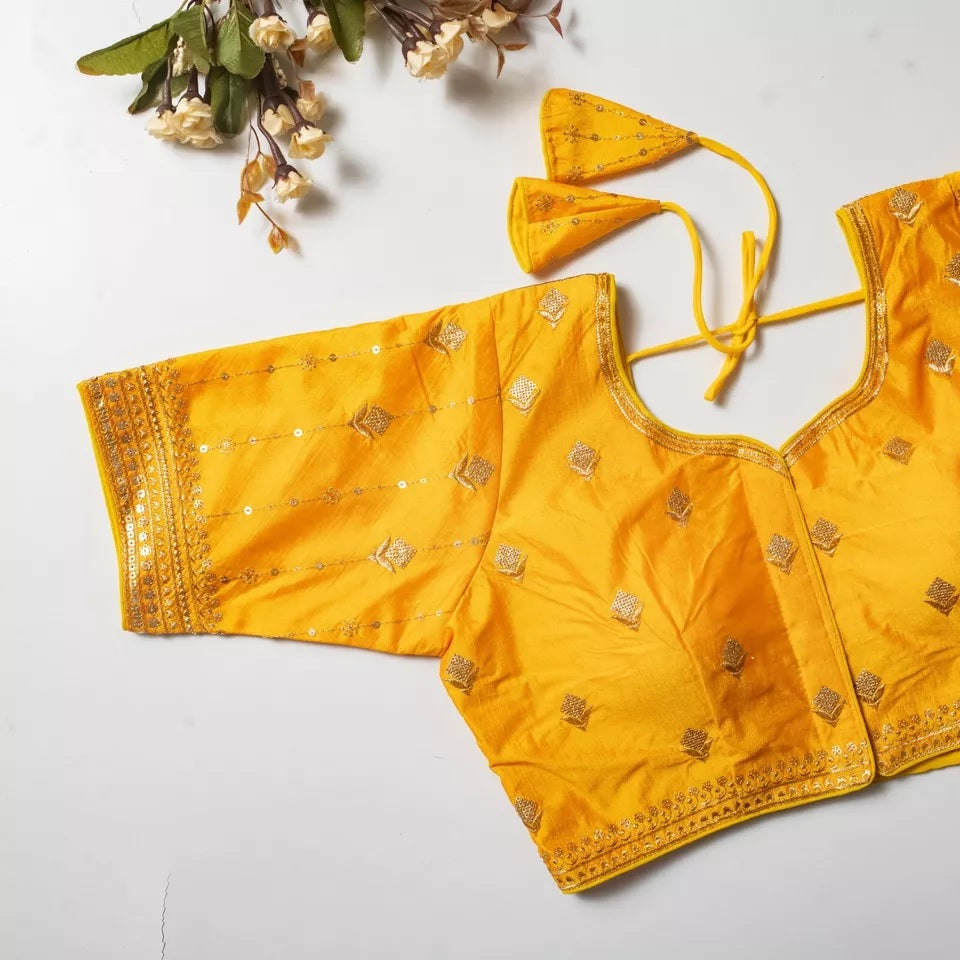 Vibrant Silk Blouse For Women's