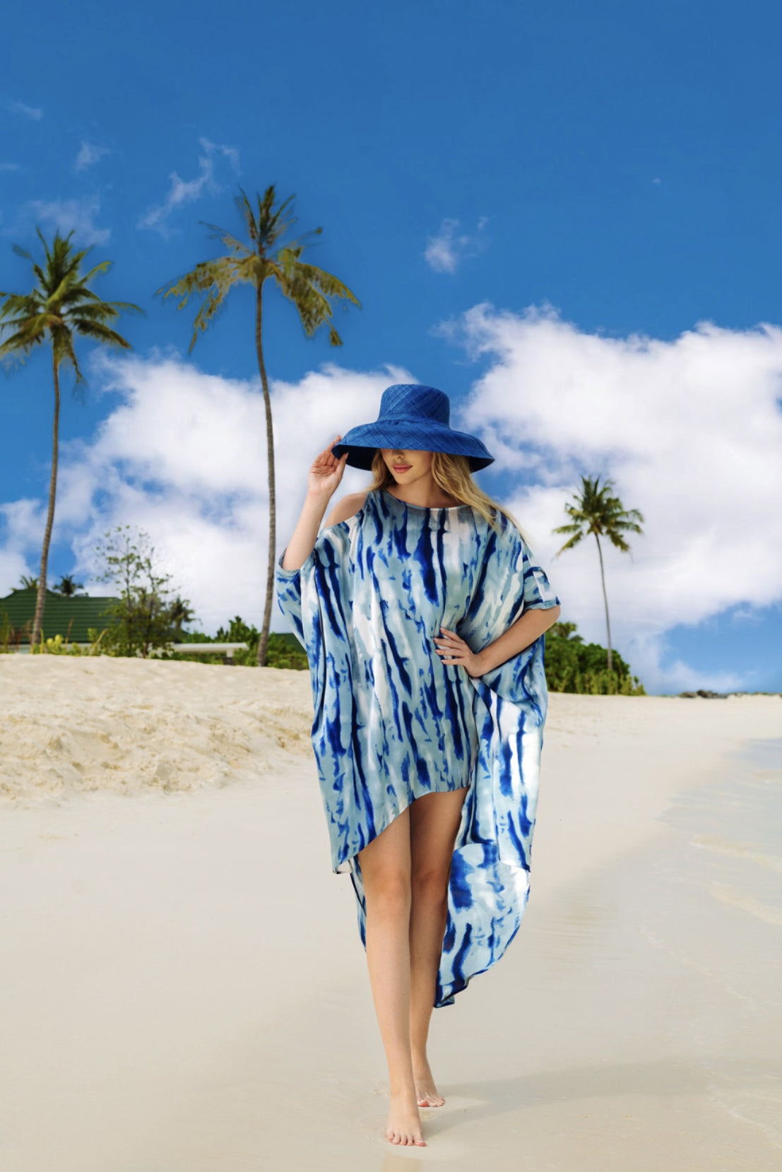 Women's Cotton Blend Kaftan - Perfect for Lounge & Resort Wear Caftan