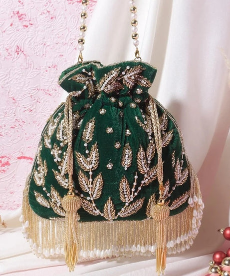 Double side Embroidery Potli Bag