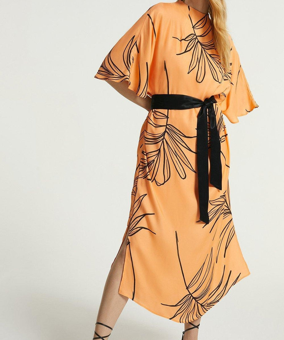Women's French Moss Kaftan - Flowy Summer Beach Wear Caftan