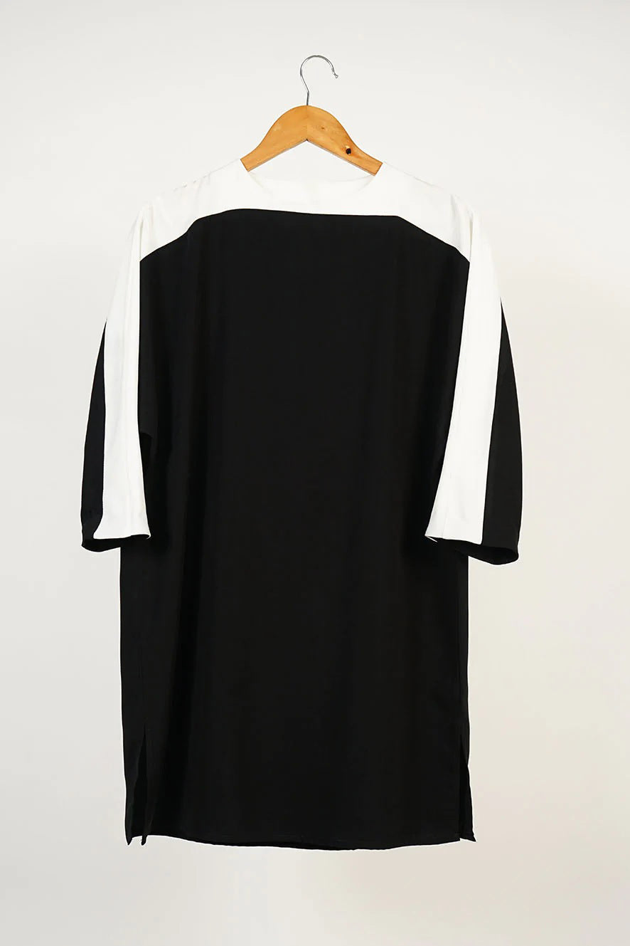 Black Viscose Rayon ( Top + Pant ) Co-ord Set For Women's