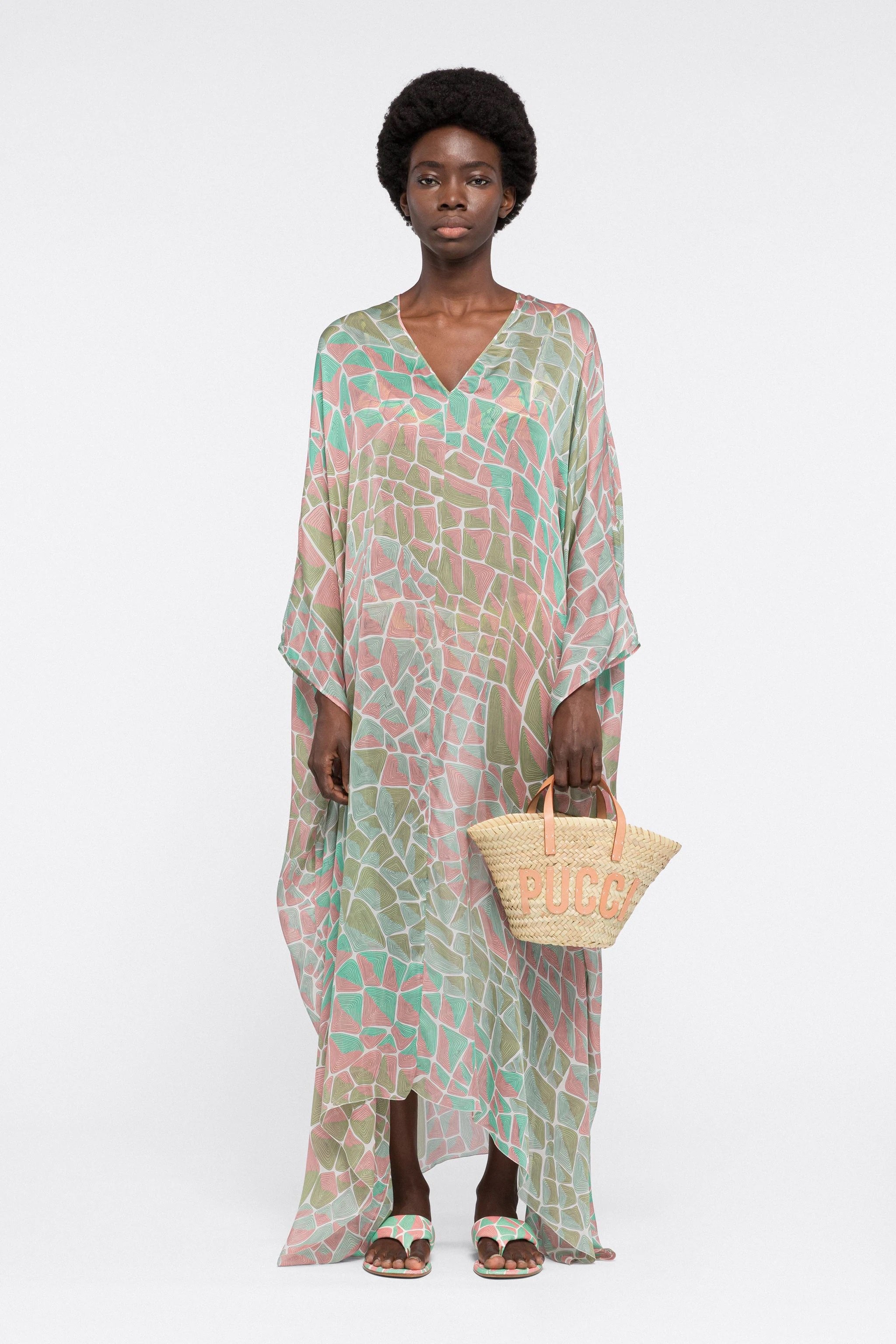 Premium Georgette Kaftan, Elegant and Comfortable Style Caftan For Women's