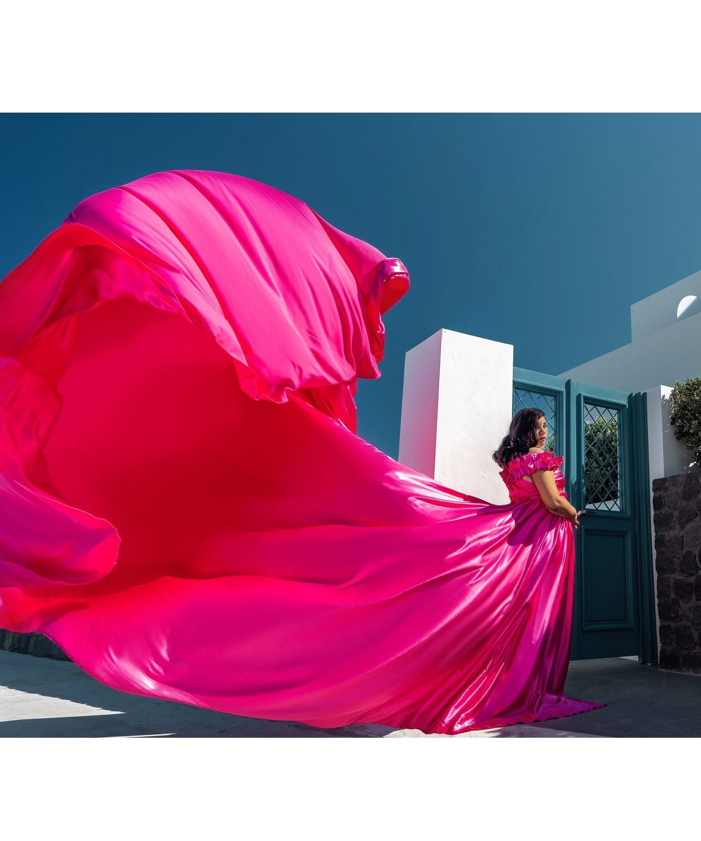 Long Flying Dress | Flying Dress for Photoshoot | Long Train Dress