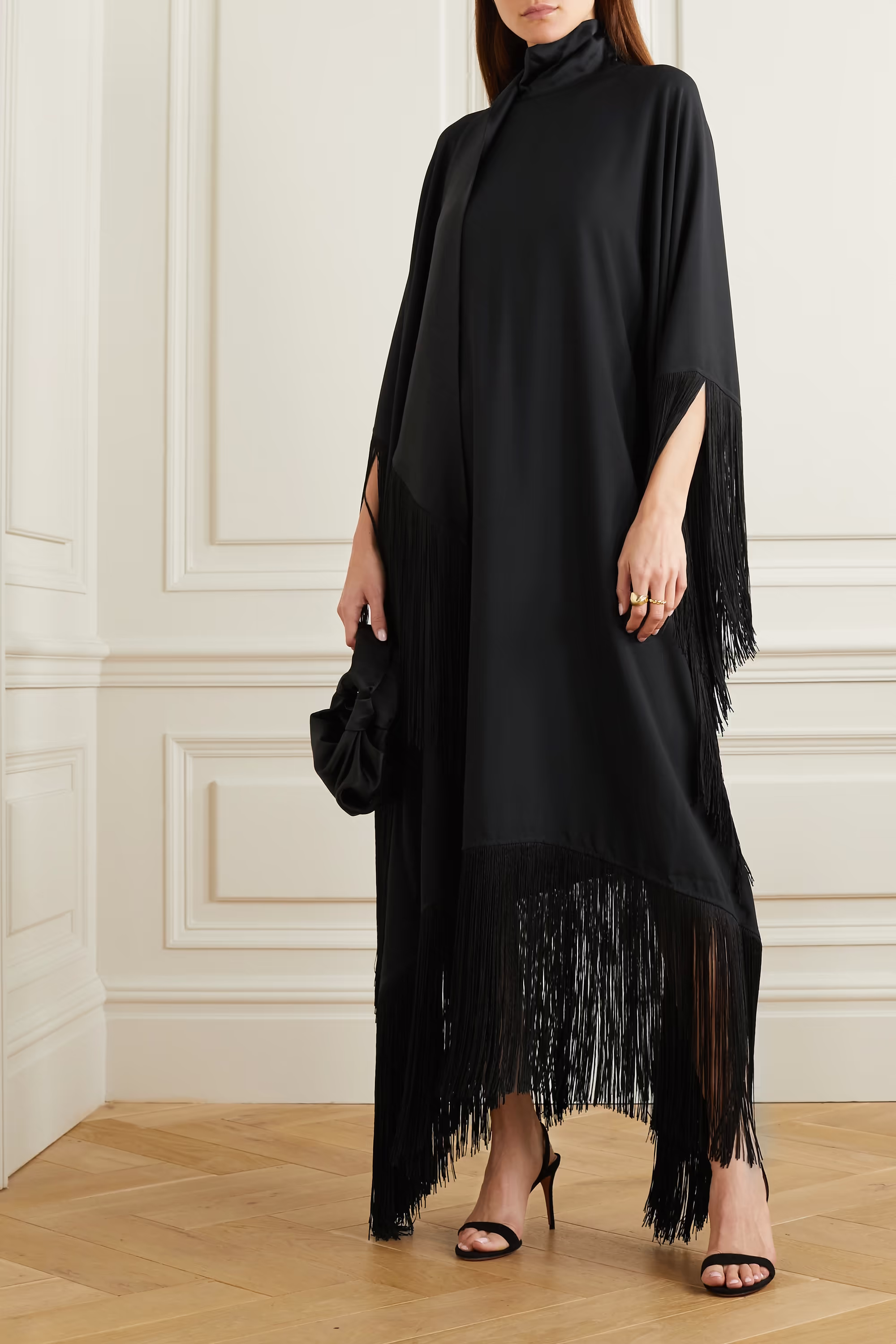 Women's Korean Silk Kaftan Dress - Lightweight and Comfortable Caftan
