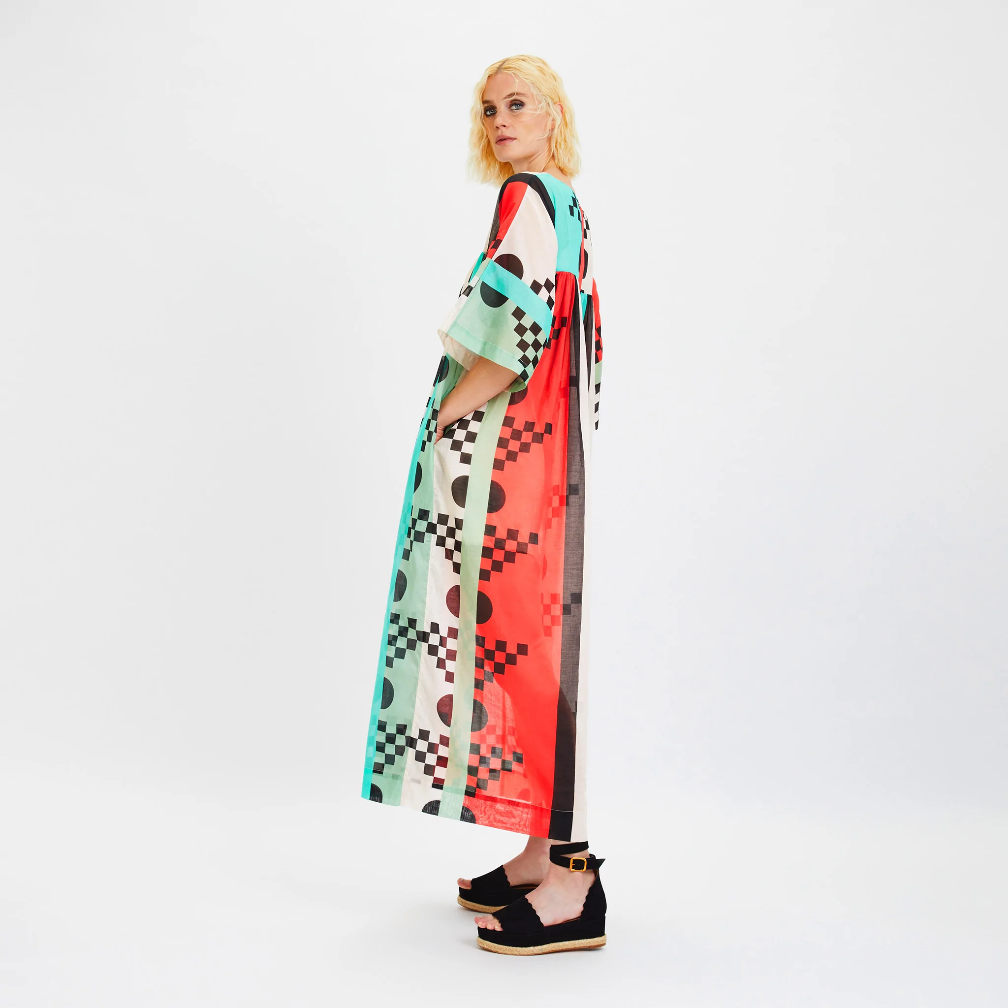 Soft Rayon Cotton Kaftan – Lightweight and Breathable Caftan For Women's