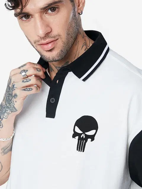 Punisher Logo Oversized Polos