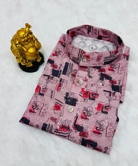 Pure Cotton Kurta Pajama Set For Boy's