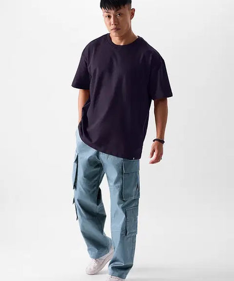 Solids Berry Oversized T-Shirts