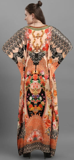 Kaftan Dress For Women Half Sleeve Long Bathing Suit Cover Up Maxi Beach Dress
