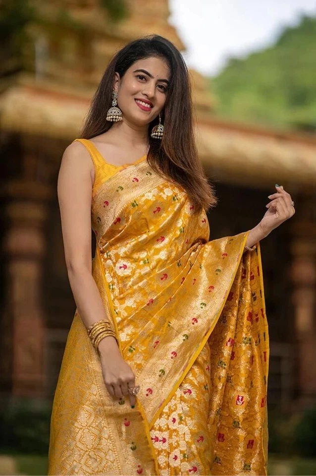 Banarasi Soft Silk Bollywood Function Wear Saree With Blouse 11-VD
