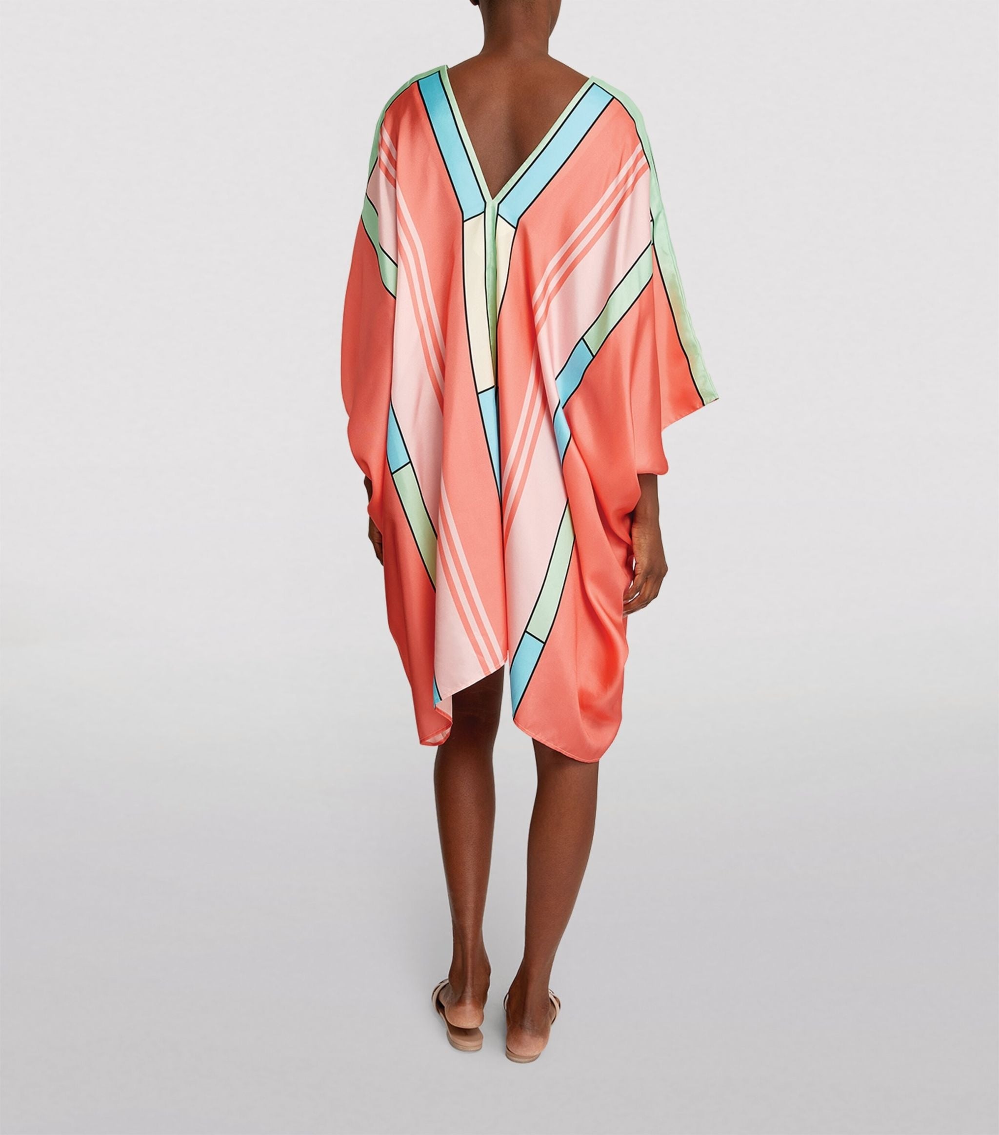Soft Satin Silk Kaftan, Casual Wear Caftan For Women's