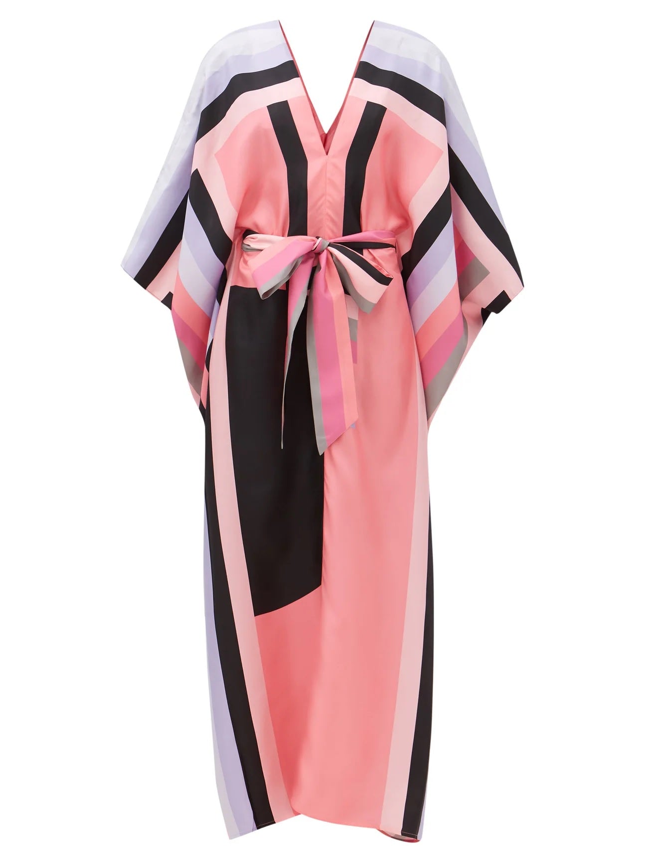 Luxury Silk Crepe Kaftan – Lightweight and Elegant Caftan For Women's