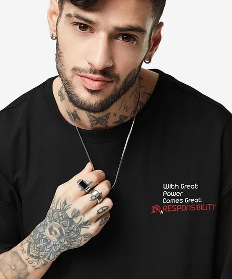 Deadpool Great Irresponsibility Oversized T-Shirts