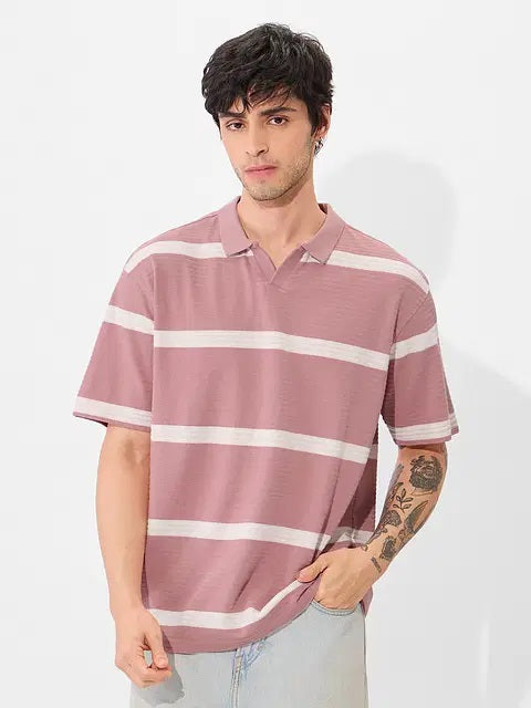 Textured Polo Quartz Oversized Polos