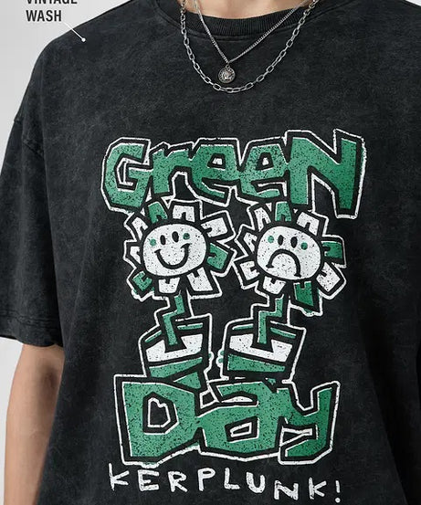 Green Day Kerplunk Oversized T-Shirts