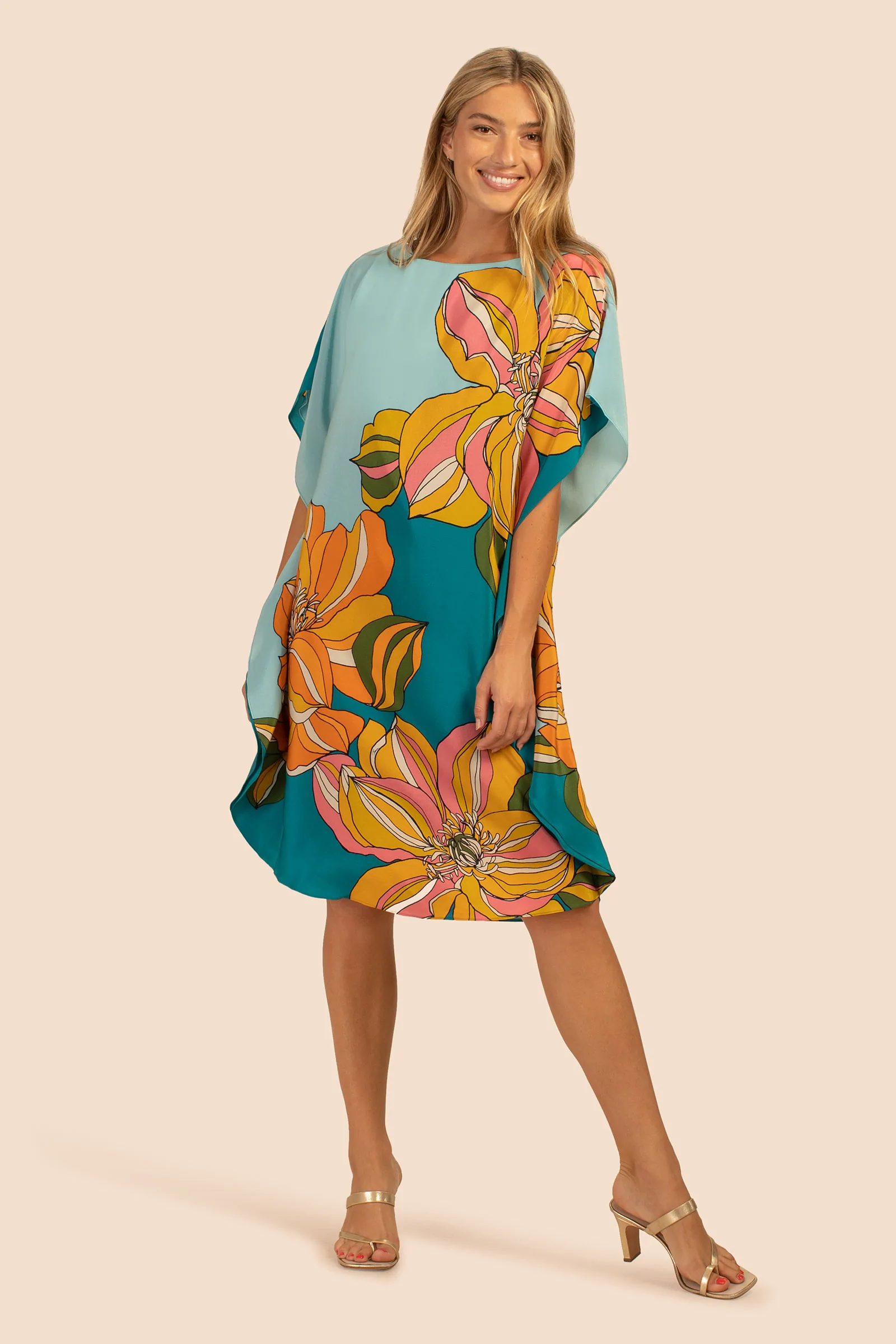 Luxury Silk Crepe Kaftan – Lightweight and Elegant Caftan For Women's