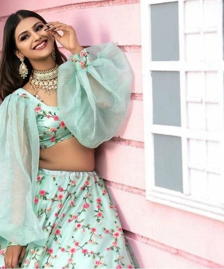 Heavy Organza Silk Designer Exclusive Classic Lehenga Blouse Dupatta