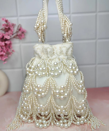 Handcraft Pearl Potli Bag