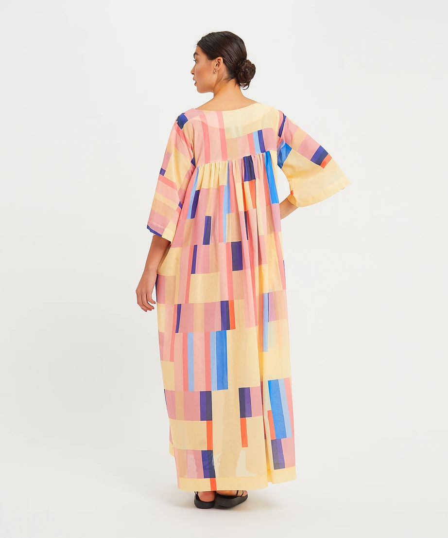 Women's Rayon Cotton Printed Casual Wear Long Kaftan