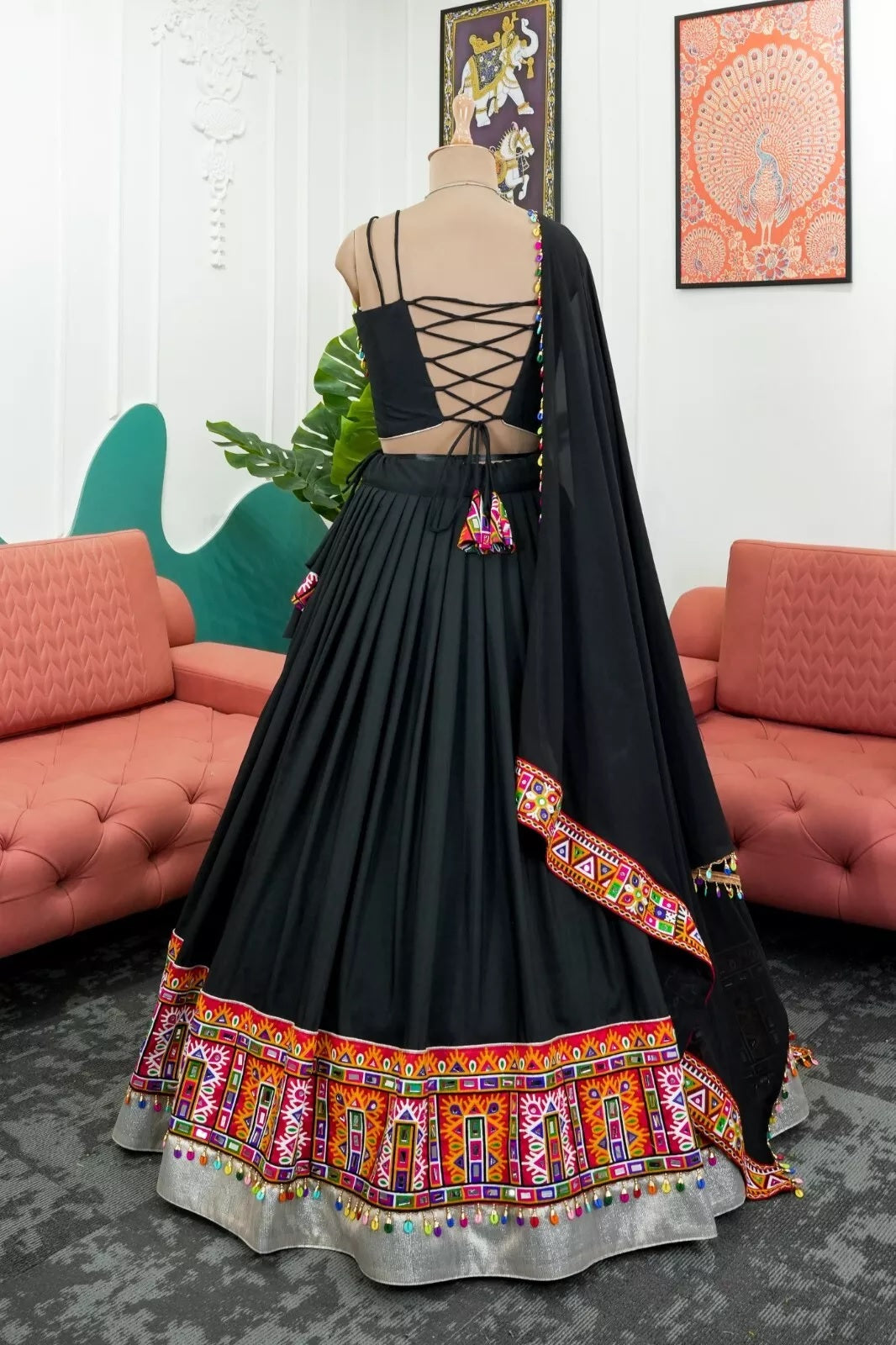 Georgette Rayon Lehenga Blouse & Dupatta
