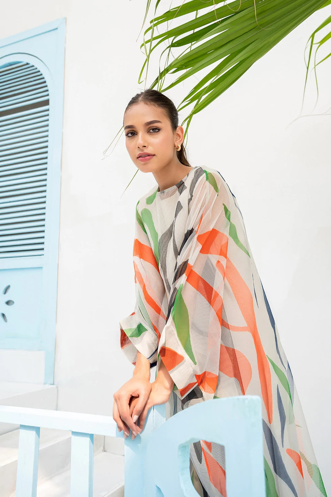 Georgette Kaftan with Cotton Inner - Lightweight and Comfortable Women's Caftan