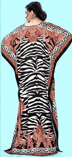 Women's Kaftan Dress Half Sleeve Beach Cover Up Printed caftan,Gift for her