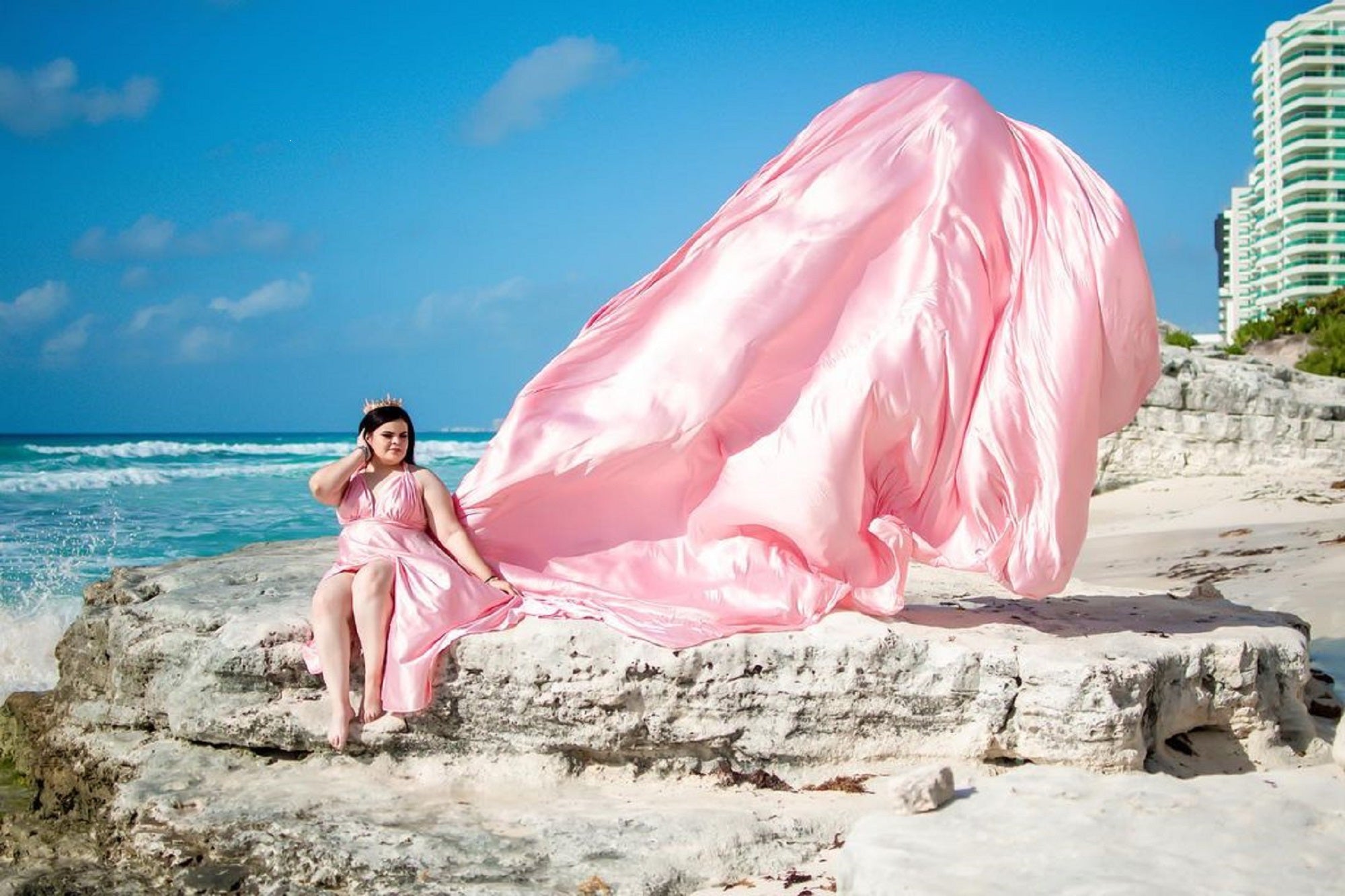 Long Train Dress | Photoshoot Dress | Flowy Dress