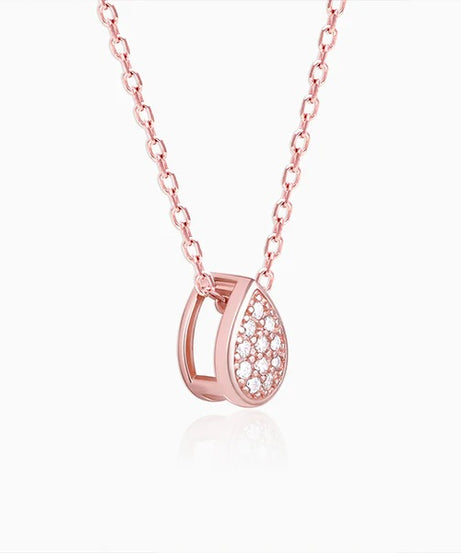 Rose Gold Studded Swayer Necklace