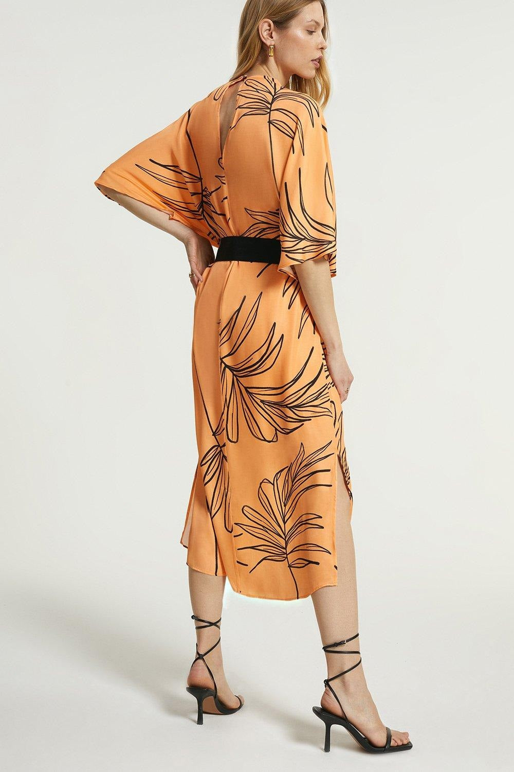 Women's French Moss Kaftan - Flowy Summer Beach Wear Caftan