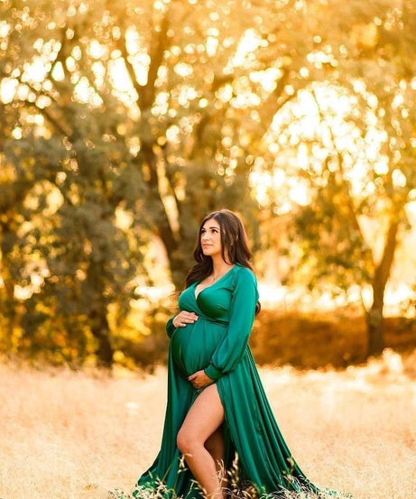 Sophisticated Dress for Expecting Moms Flattering Maternity Gown