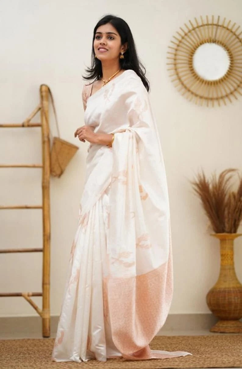 Banarasi Soft Silk Bollywood Traditional Wear Indian Saree With Blouse