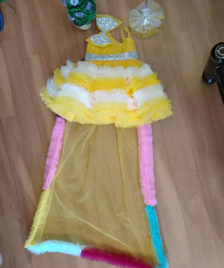 Baby Girl Birthday Dress Sleeveless Frock