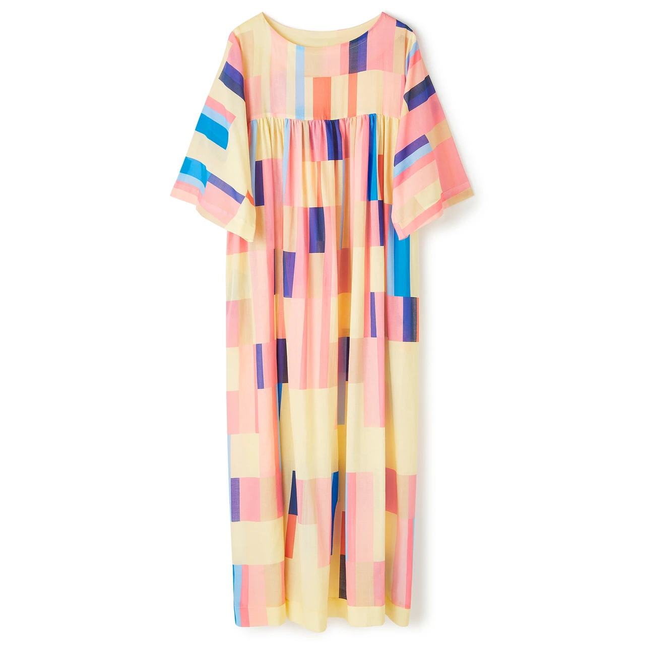 Women's Rayon Cotton Printed Casual Wear Long Kaftan