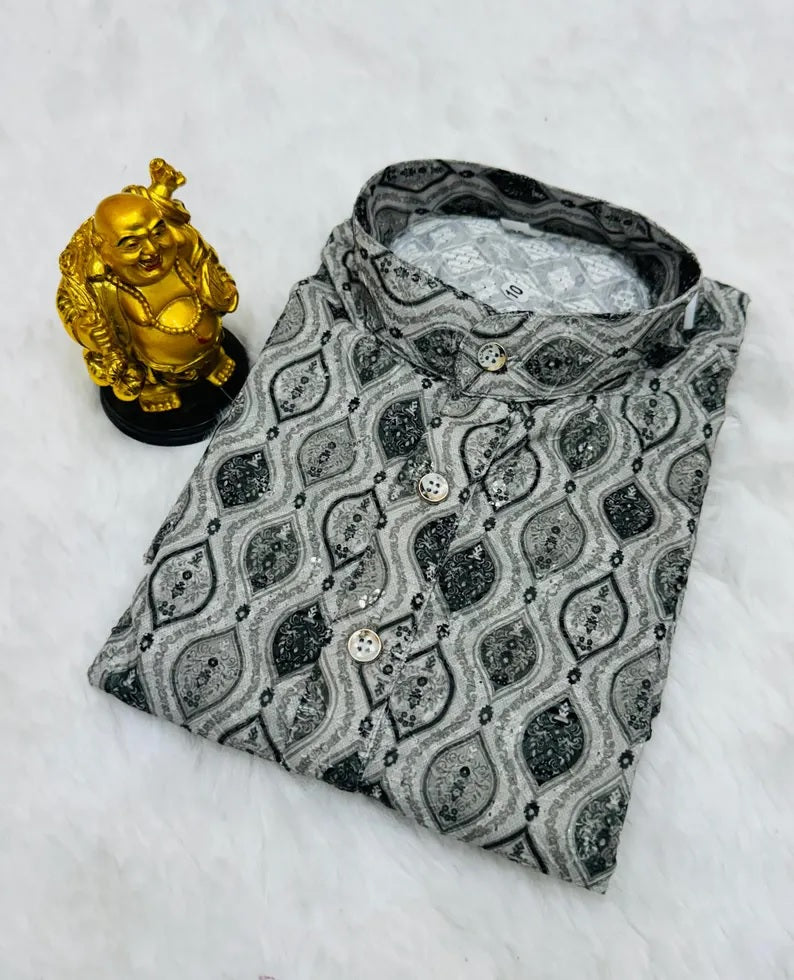 Pure Cotton Kurta Pajama Set For Boy's