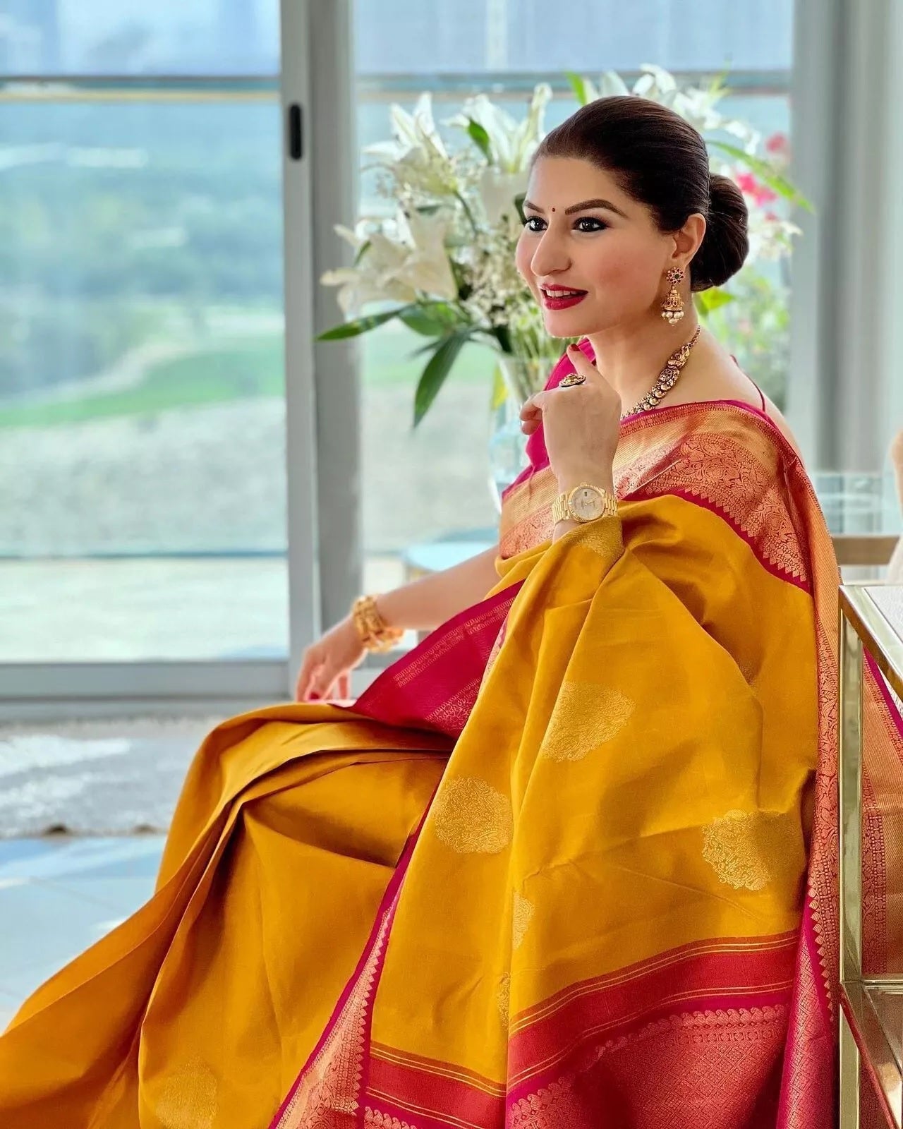 Soft Lichi Silk With Jacquard Work Wedding Saree With Blouse