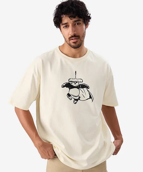 Kung Fu Panda Back Off Oversized T-Shirts