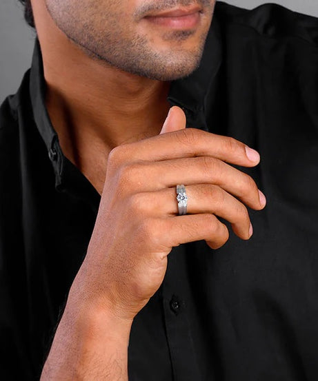Silver Gallant Band For Him