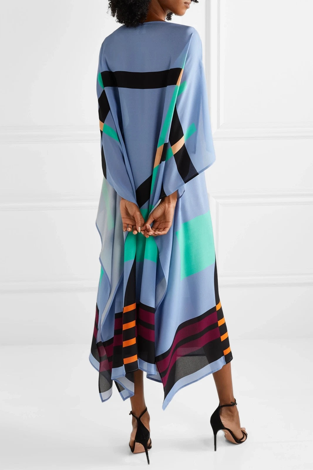 Caftan For Women, Long Slik Kaftan For Women ,Soft Slik Crepe Kaftan J5576