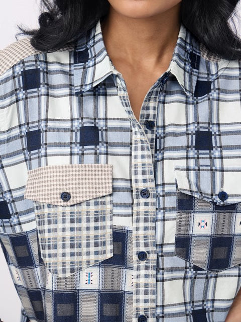 Plaid Aster Women Shirts