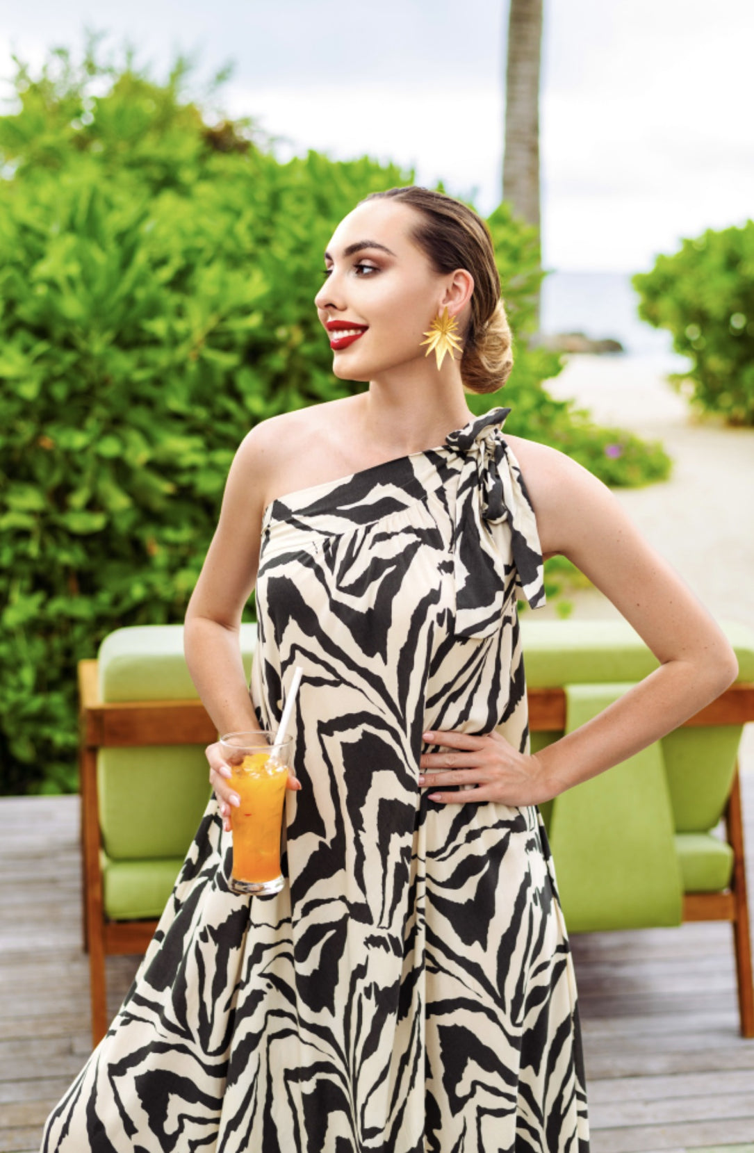 Women's Soft Cotton Blend Kaftan - Lightweight and Stylish Caftan