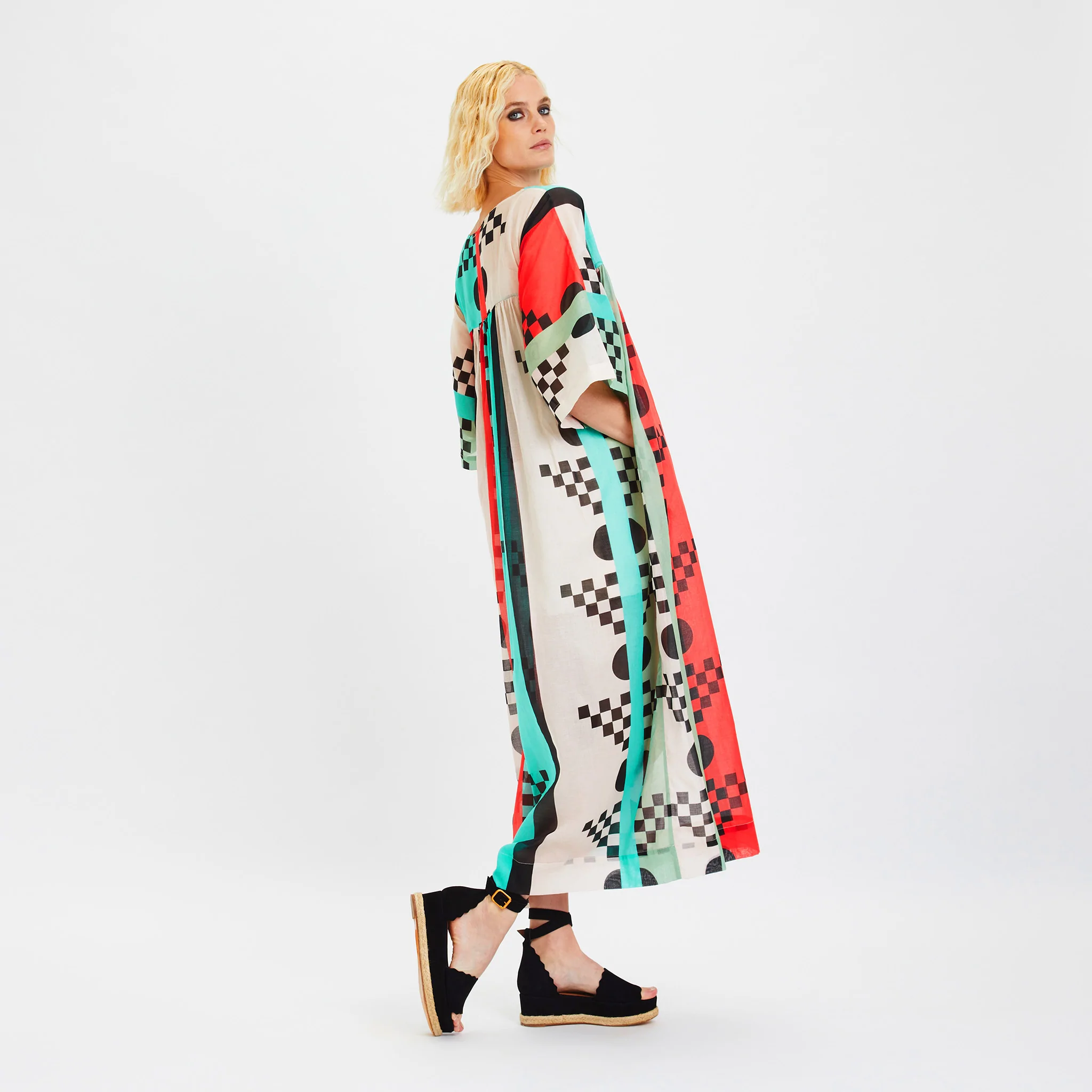 Soft Rayon Cotton Kaftan – Lightweight and Breathable Caftan For Women's