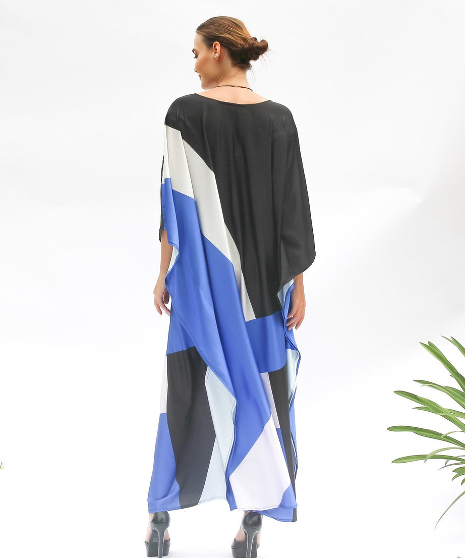 Premium Soft Satin Silk Kaftan - Flowy and Comfortable Caftan For Women's