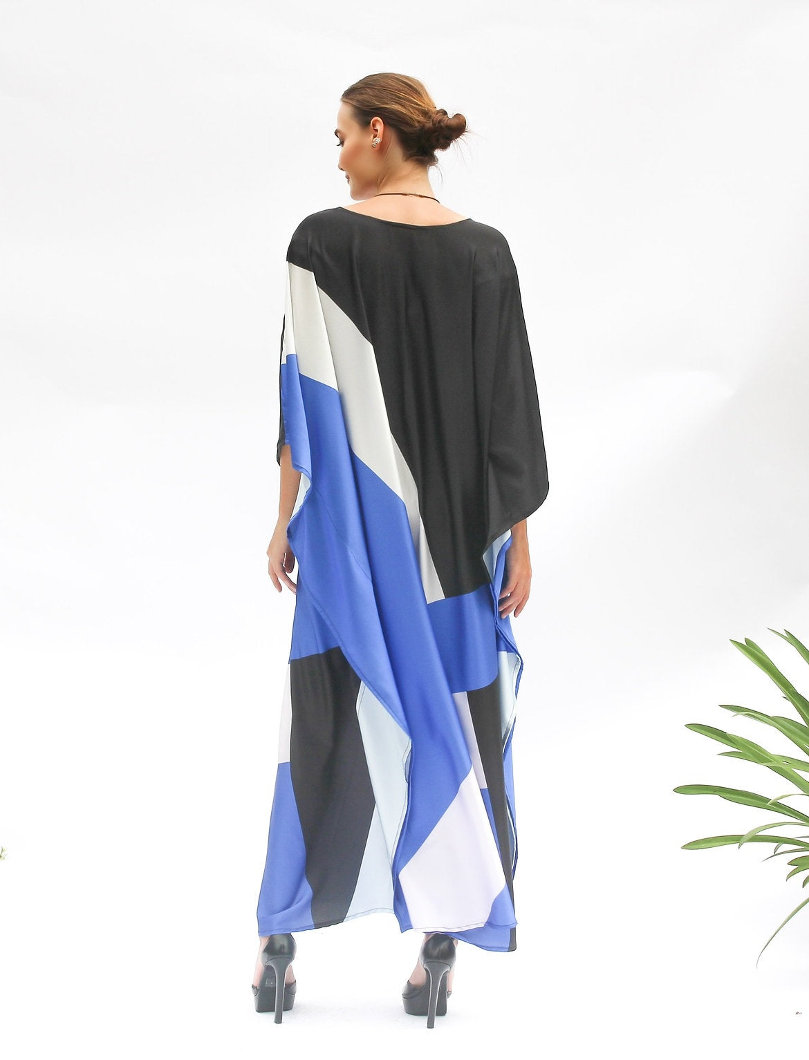 Premium Soft Satin Silk Kaftan - Flowy and Comfortable Caftan For Women's