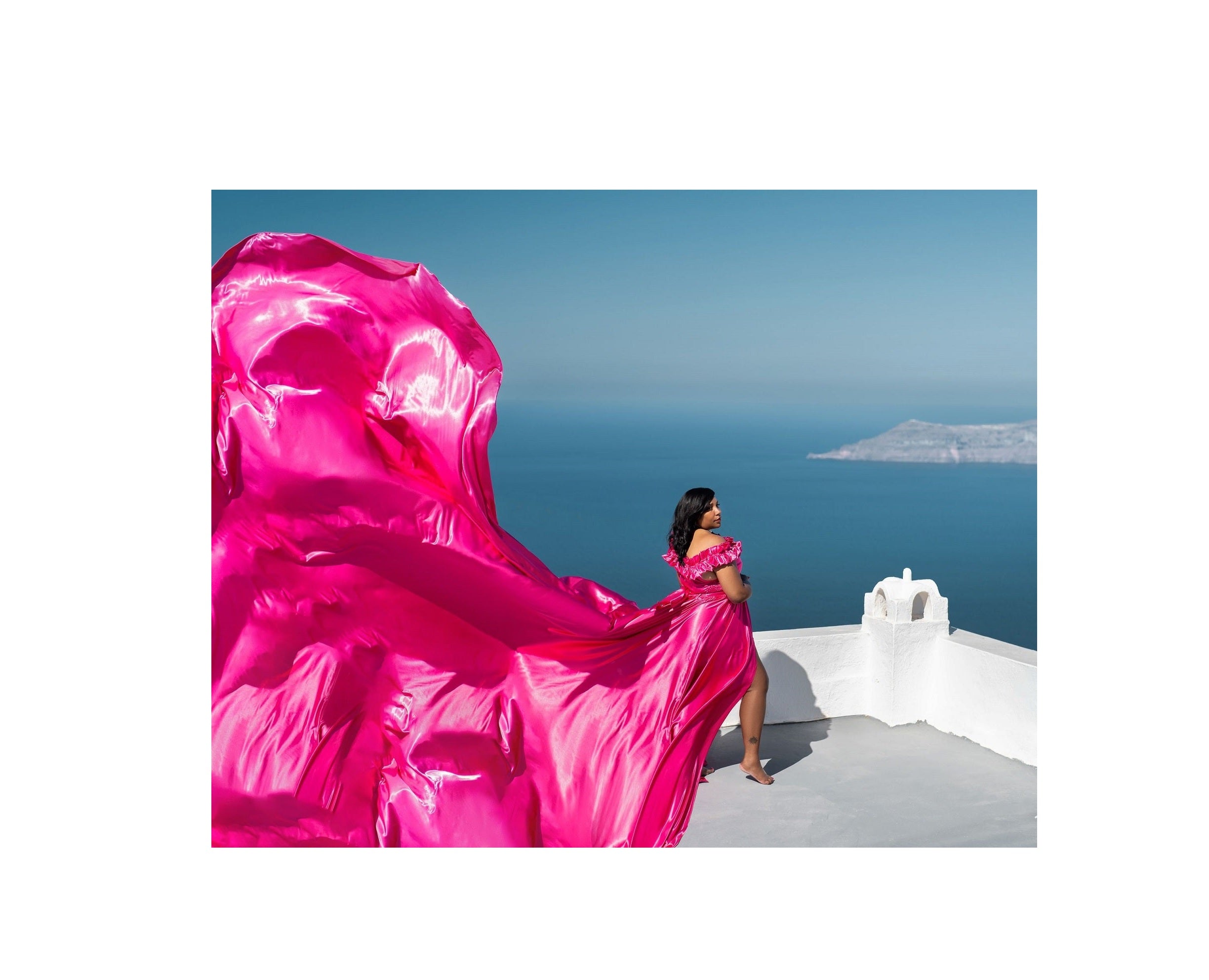 Long Flying Dress | Flying Dress for Photoshoot | Long Train Dress