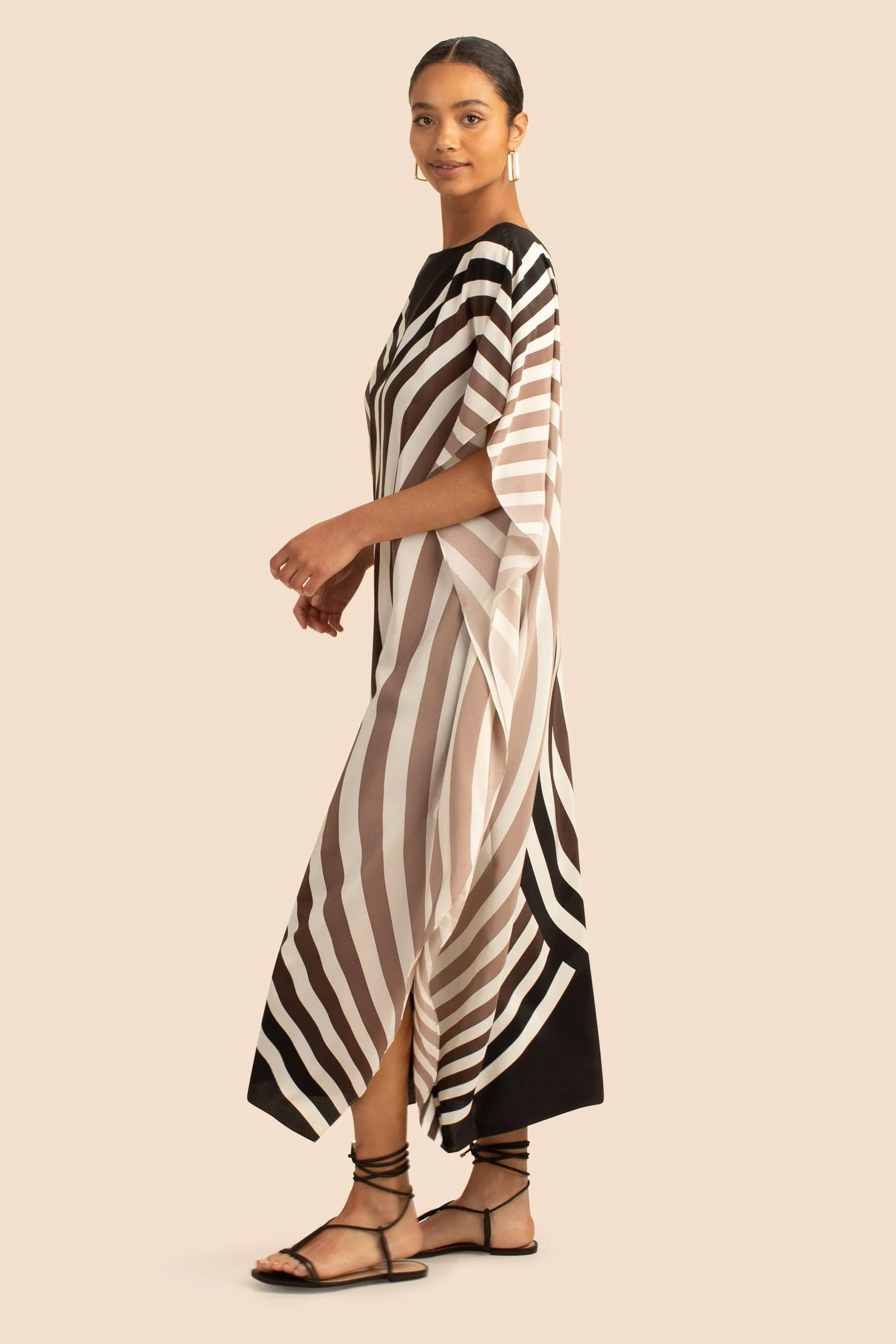 Premium Soft Satin Silk Kaftan, Casual Wear Caftan For Women's