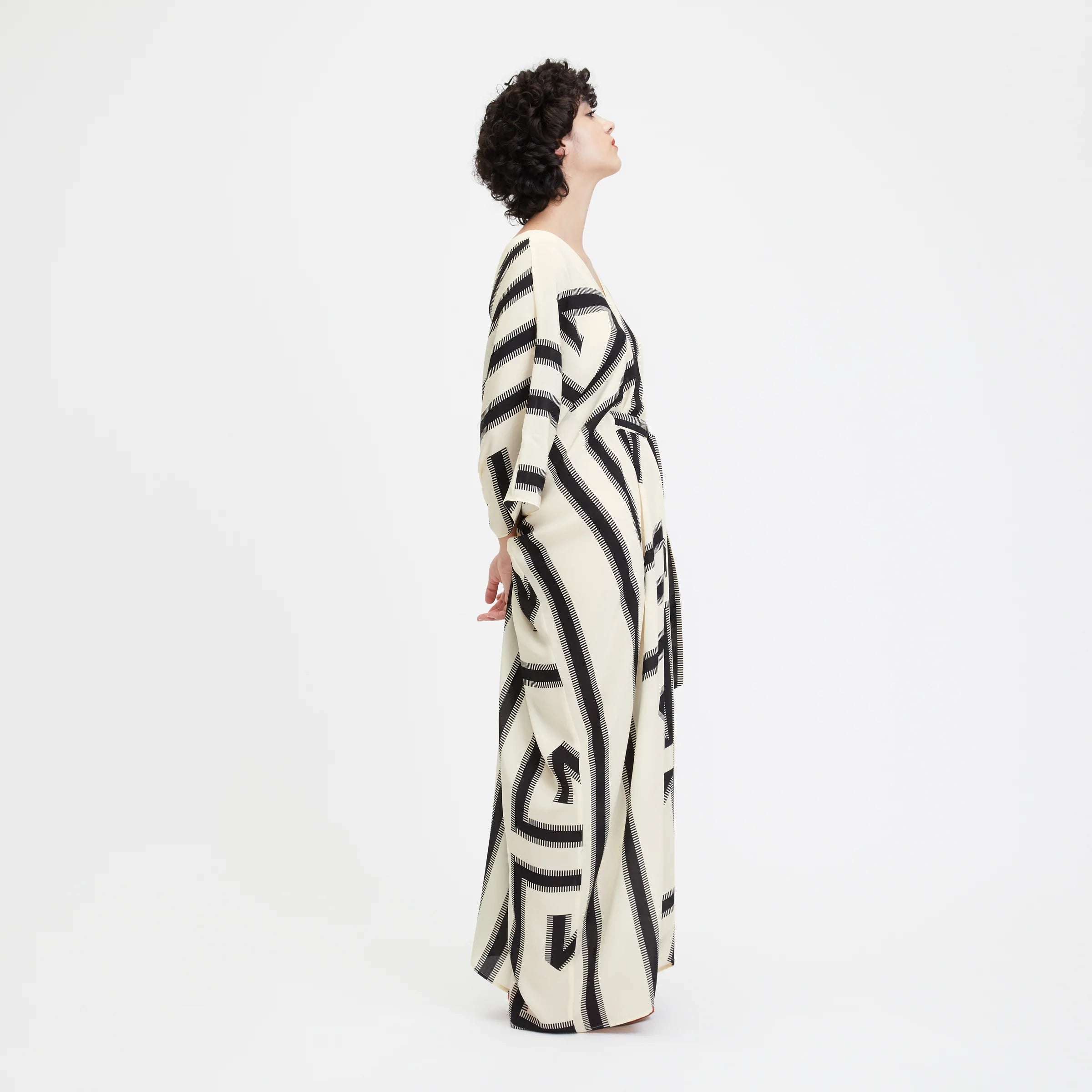 French Moss Cotton Kaftan - Relaxed Fit Evening Wear Caftan For Women's